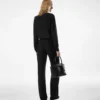 Pantalon large en soie plissé Pantalon large en soie plissé