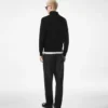 Pantalon léger en twill fluide de coton et soie
