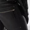 Pantalon motard en cuir grainé Pantalon motard en cuir grainé