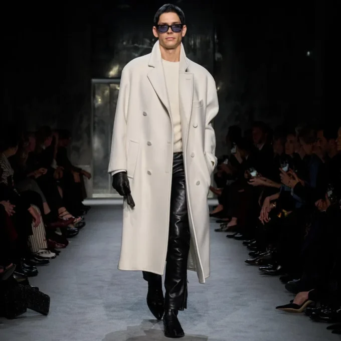 Manteau en cachemire double fendable Manteau en cachemire double fendable
