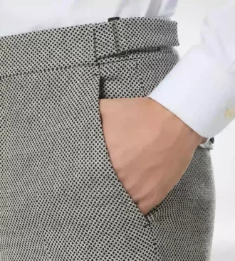 Pantalon à motif Birdseye négatif