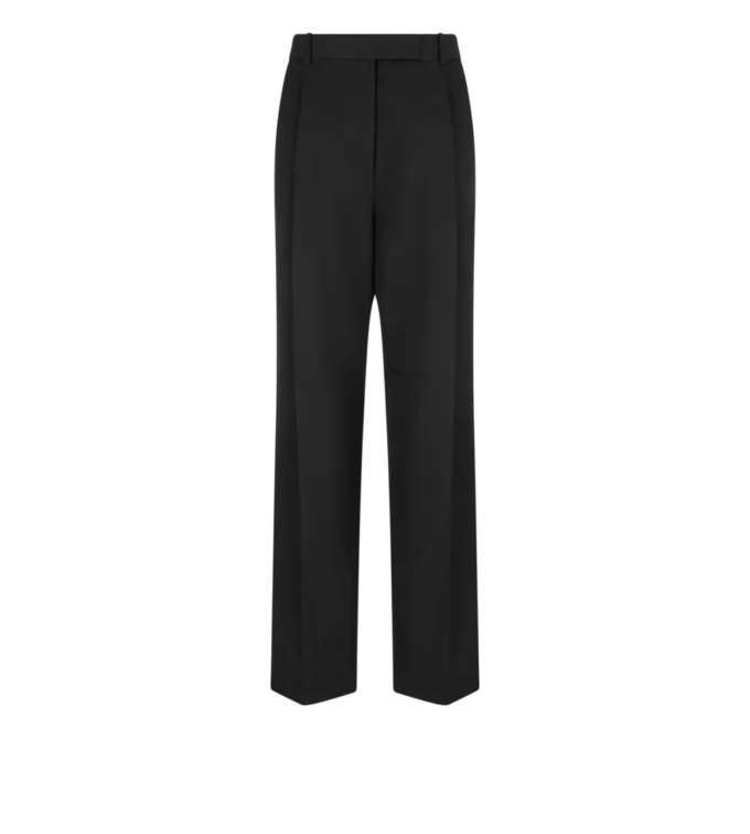 Pantalon plissé en laine élégante Pantalon plissé en laine élégante