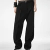 Pantalon plissé en laine élégante Pantalon plissé en laine élégante