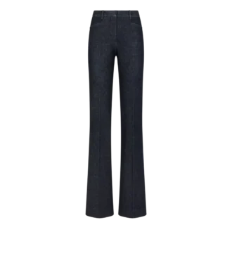Pantalon évasé ajusté en denim Pantalon évasé ajusté en denim