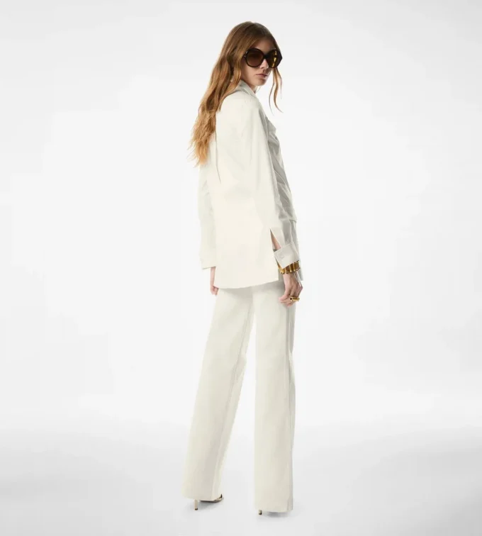 Pantalon évasé en denim