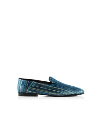 Pantoufles Steven en velours jacquard