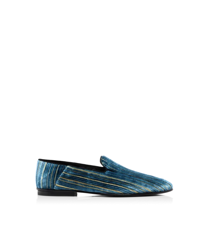 Pantoufles Steven en velours jacquard Pantoufles Steven en velours jacquard