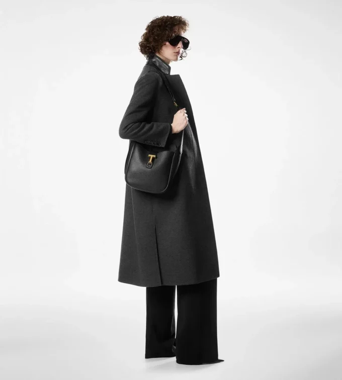 Petit sac hobo Monarch en cuir grainé