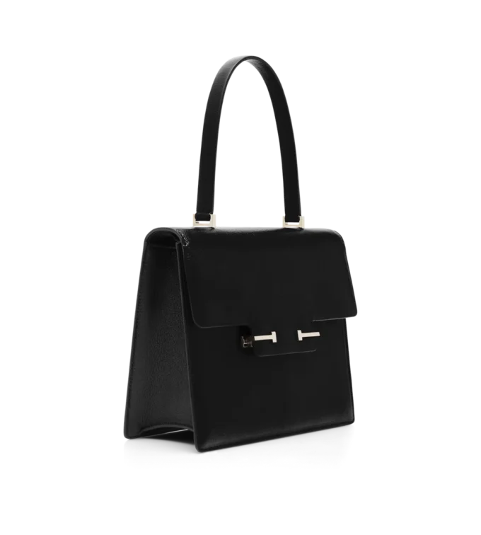 Petit sac à main Aube en cuir grainé souple Petit sac à main Aube en cuir grainé souple