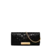 Pochette Bar brodée de paillettes effet croco Pochette Bar brodée de paillettes effet croco