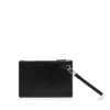 Pochette minimaliste en cuir grainé avec dragonne Pochette minimaliste en cuir grainé avec dragonne