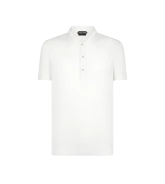 Polo en maille de coton et soie