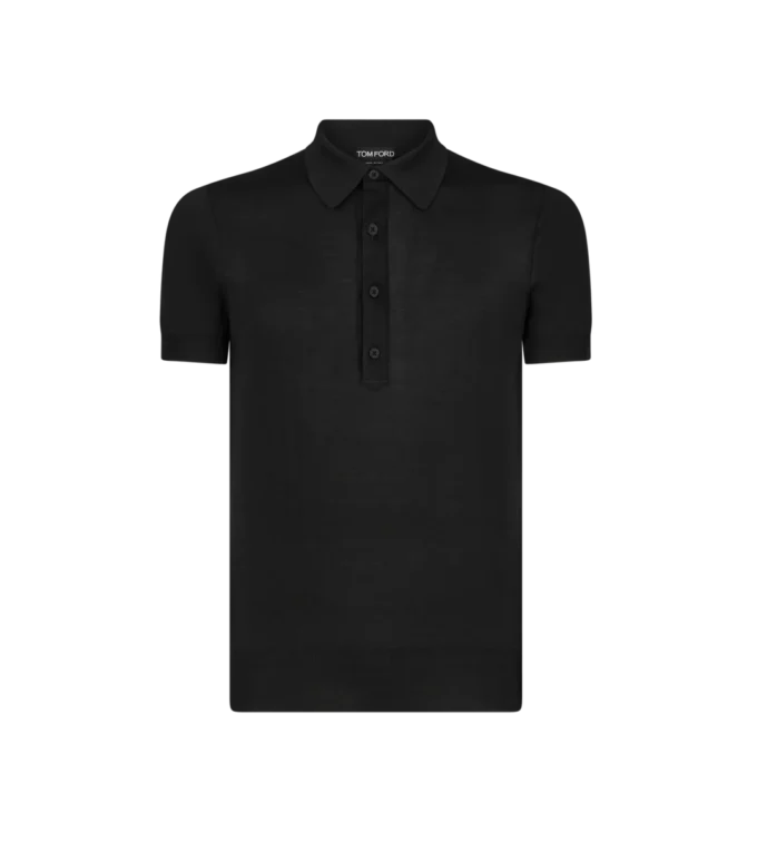 Polo en viscose de soie