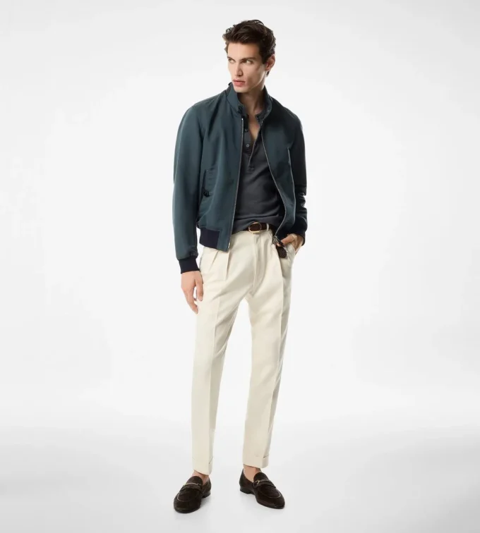 Popeline fine Harrington