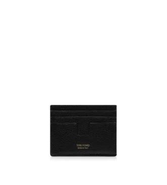 Porte-cartes classique en cuir grainé