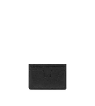 Porte-cartes classique en cuir grainé