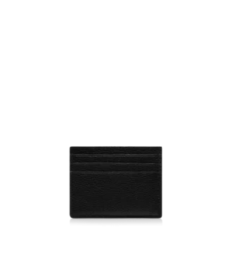 Porte-cartes classique en cuir grainé