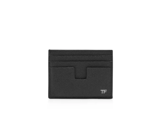 Porte-cartes en cuir à grain fin