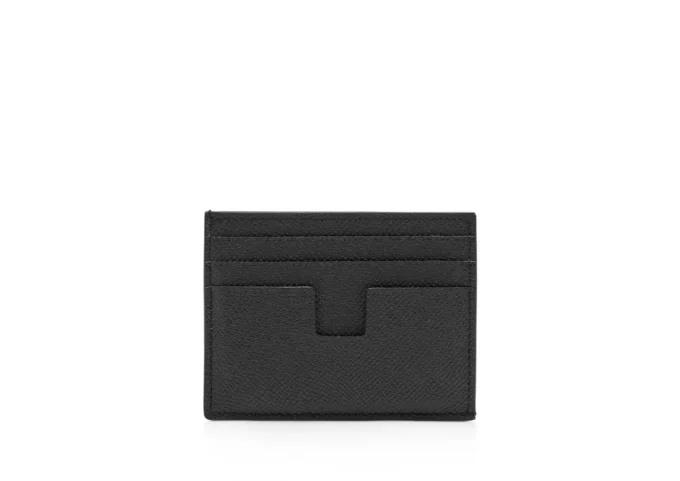 Porte-cartes en cuir à grain fin