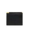 Porte-cartes pliable en cuir grainé avec pince à billets Porte-cartes pliable en cuir grainé avec pince à billets