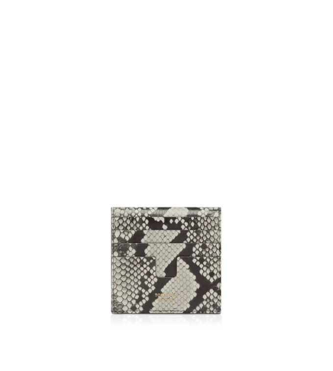 Porte-cartes Tara imprimé python Porte-cartes Tara imprimé python
