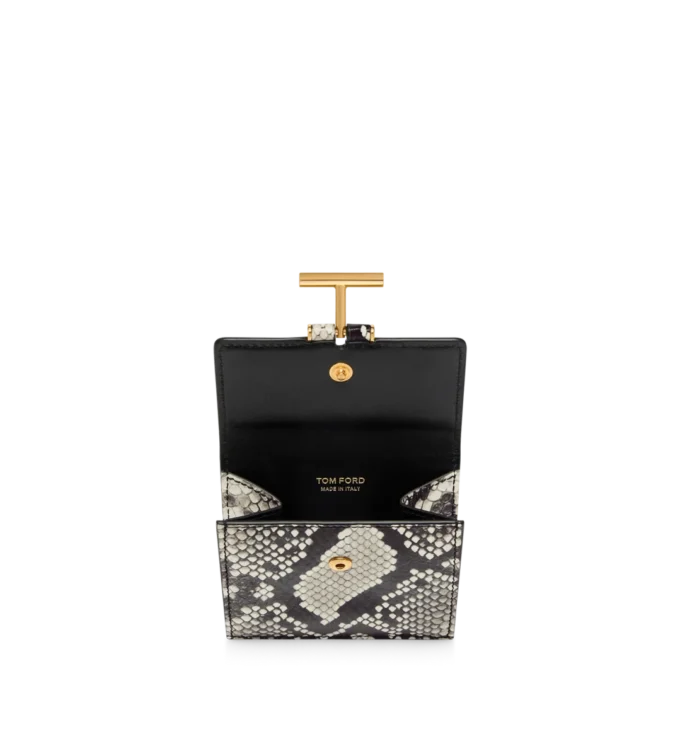 Porte-cartes Tara imprimé python Porte-cartes Tara imprimé python