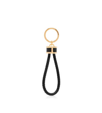 Porte-clés en cuir grainé T Loop
