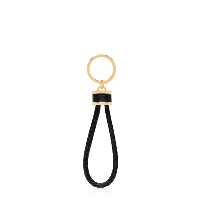 Porte-clés en cuir grainé T Loop