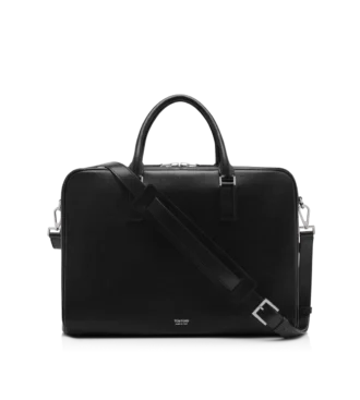 Porte-documents minimaliste en cuir grainé