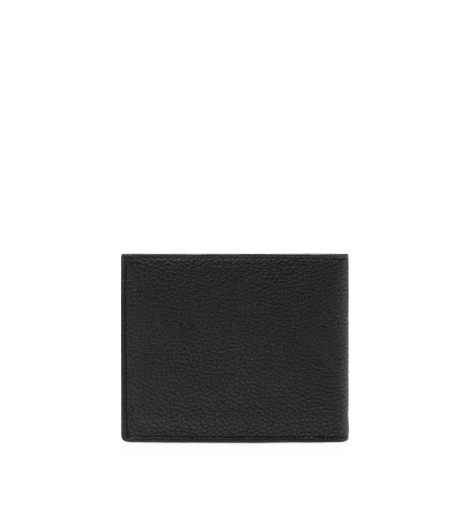 Portefeuille classique à deux volets en cuir grainé Portefeuille classique à deux volets en cuir grainé