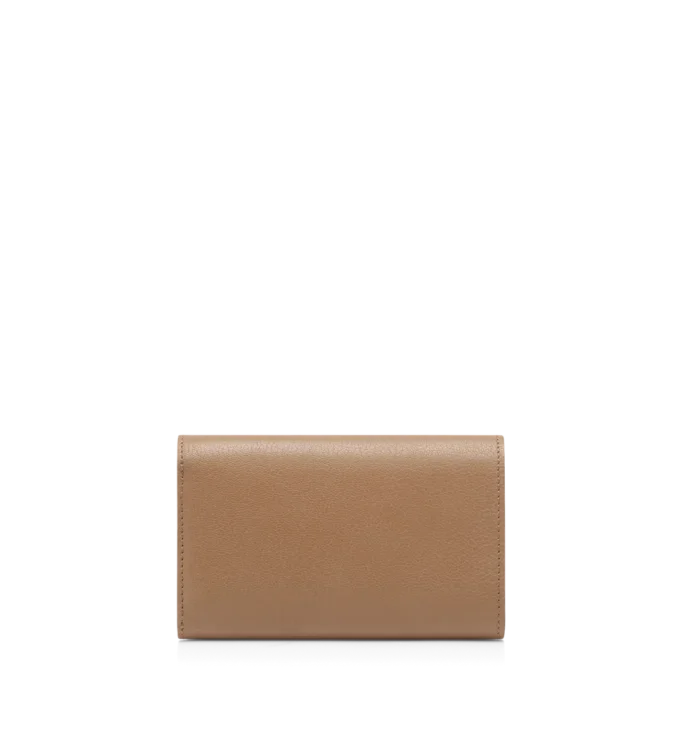 Portefeuille compact Aube en cuir grainé souple Portefeuille compact Aube en cuir grainé souple