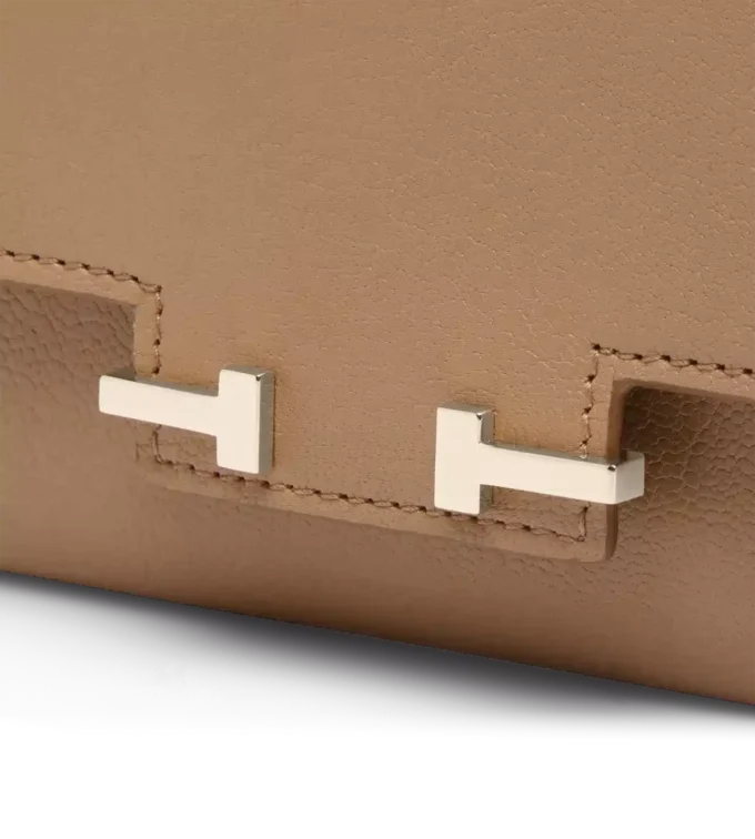 Portefeuille compact Aube en cuir grainé souple Portefeuille compact Aube en cuir grainé souple