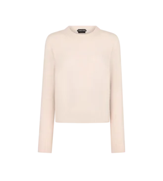 Pull à col rond en cachemire et soie ultra-doux