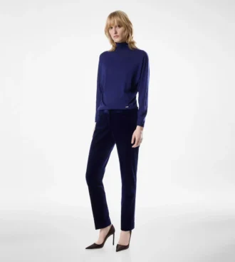 Pantalon cigarette slim ajusté