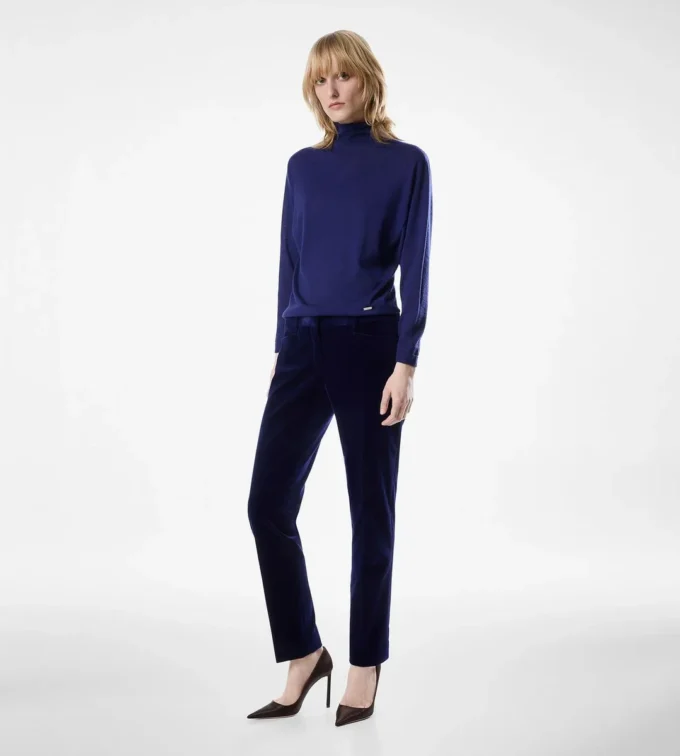 Pantalon cigarette slim ajusté Pantalon cigarette slim ajusté