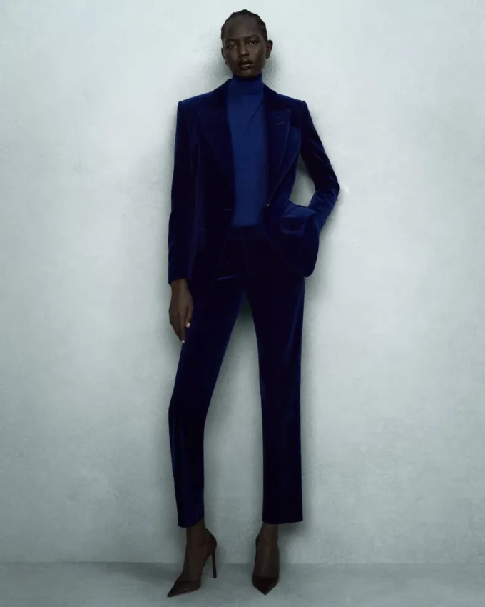 Pantalon cigarette slim ajusté Pantalon cigarette slim ajusté
