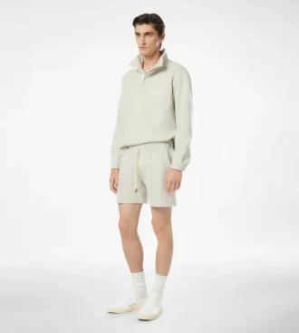 Short en coton, soie et cachemire