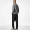 Pull demi-zip en cachemire et laine d&rsquo;agneau