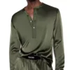 Pyjama en soie Henley 