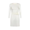 Robe courte avec découpes et fermeture à chaîne
