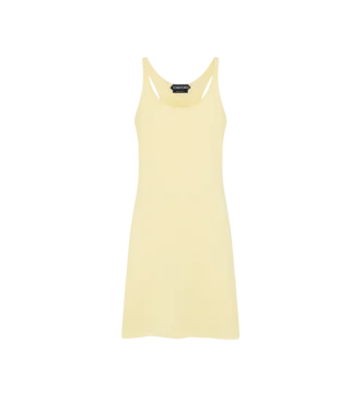 Robe courte sans manches en piqué mérinos