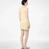 Robe courte sans manches en piqué mérinos