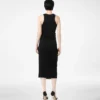 Robe débardeur avec détails en cuir