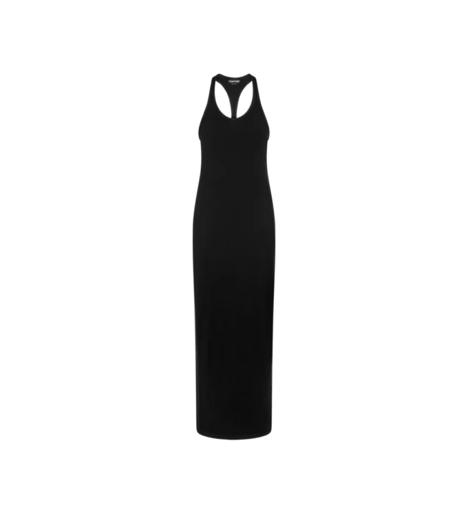 Robe débardeur avec logo TF brodé ton sur ton Robe débardeur avec logo TF brodé ton sur ton