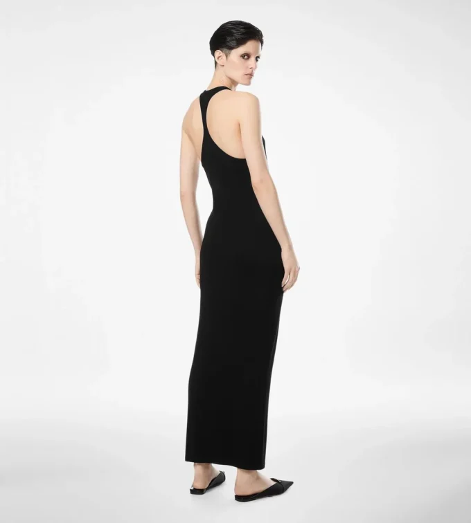Robe débardeur avec logo TF brodé ton sur ton Robe débardeur avec logo TF brodé ton sur ton