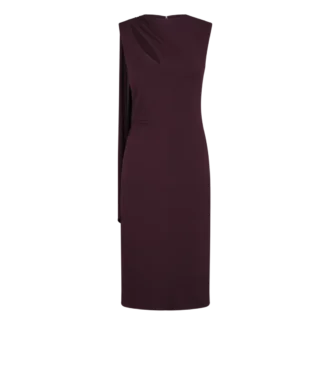Robe de cocktail avec découpes et détails foulard