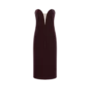 Robe de cocktail bustier en velours Robe de cocktail bustier en velours