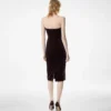 Robe de cocktail bustier en velours Robe de cocktail bustier en velours