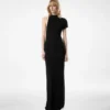 Robe de soirée asymétrique