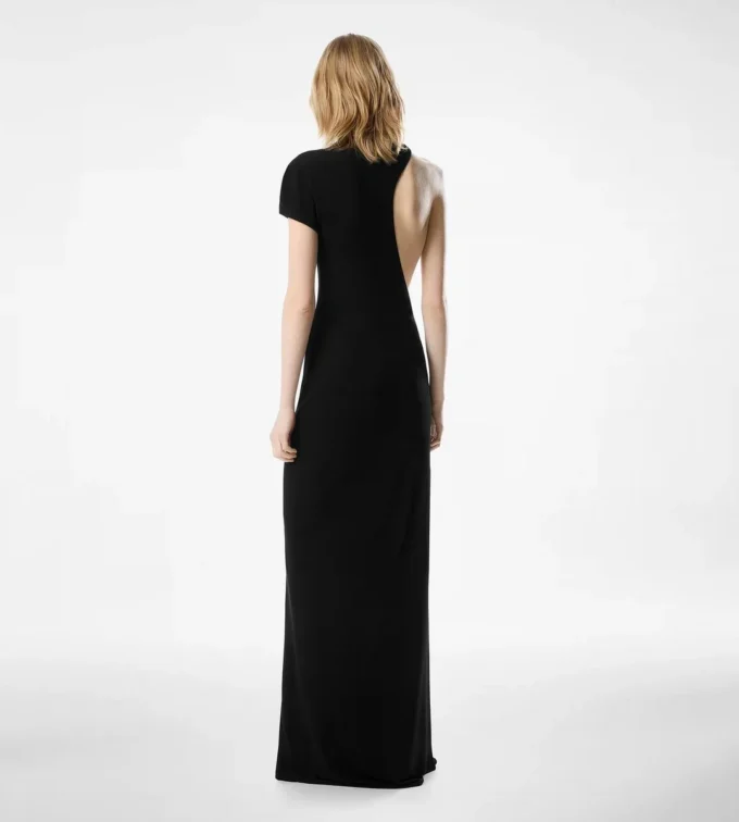 Robe de soirée asymétrique